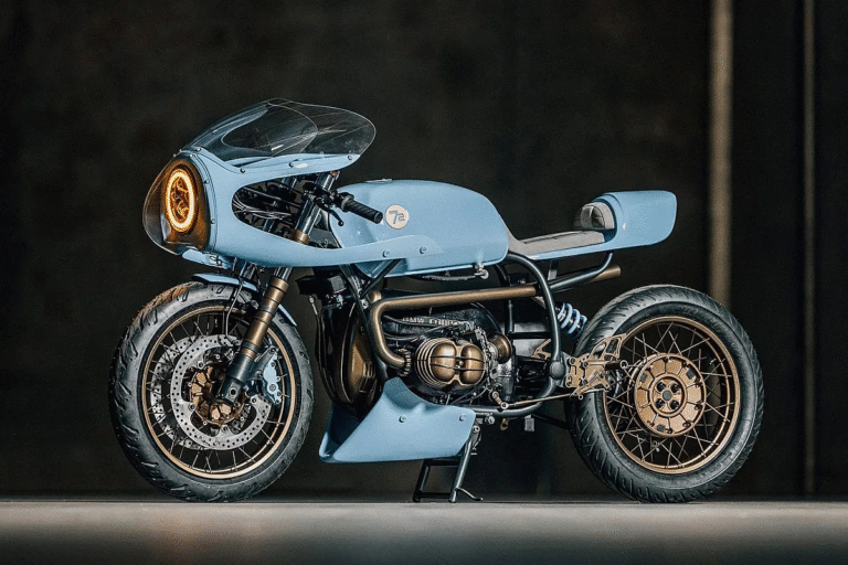elle enterre des motos neuves à 20 000 € cette vieille bmw r100 a été entièrement reconstruite avec un niveau de finition qui frôle l’obsession