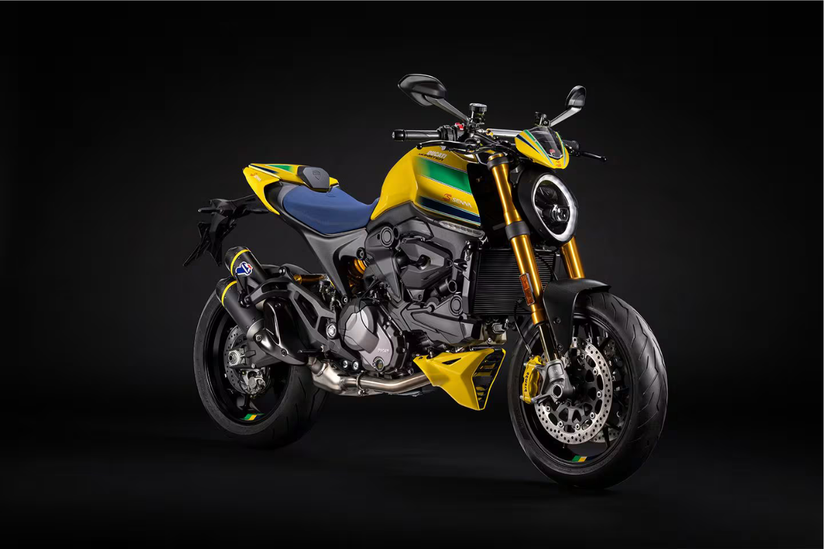 ducati rend hommage à ayrton senna avec une monster d’exception que peu de motards pourront approcher