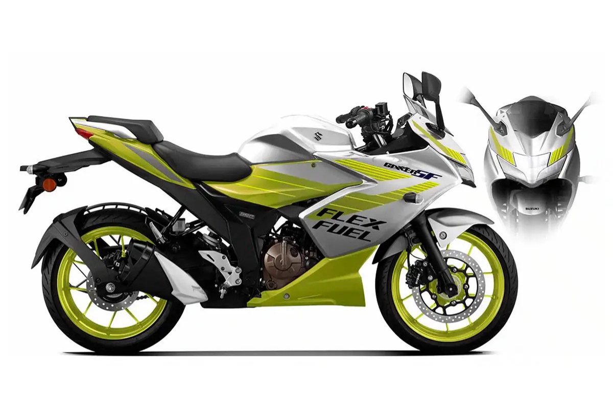 suzuki dévoile une moto 250 cm³ capable de rouler à 85 % au bioéthanol, sans perte de puissance