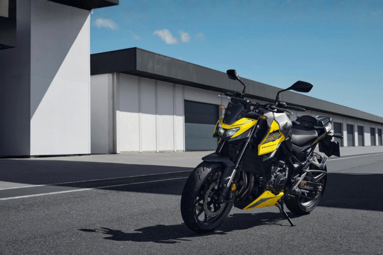 la hornet passe au niveau supérieur embrayage sans levier, fourche showa sff bp, doubles disques nissin… et un nuancier ravageur