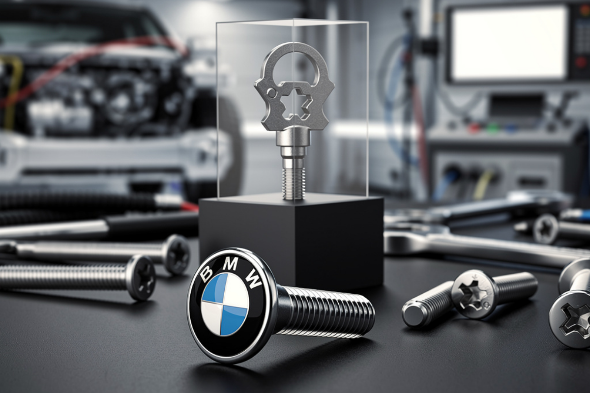 bmw veut transformer un simple boulon en cadenas de luxe ses nouvelles vis en forme de logo pourraient compliquer la vie de tous les motards bricoleurs