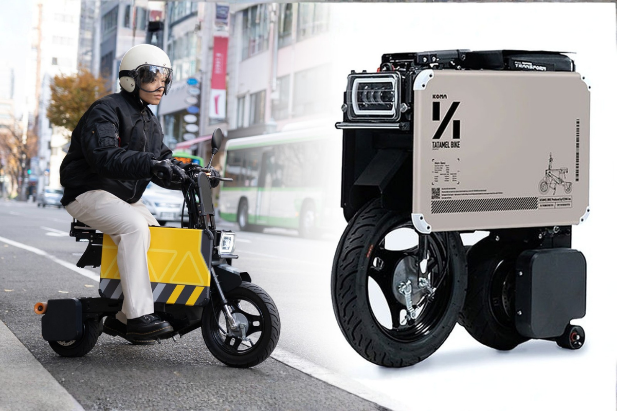 la nouvelle invention japonaise qui fait fureur dans le monde entier est une copie flagrante de mazda une moto qui tient dans une valise.