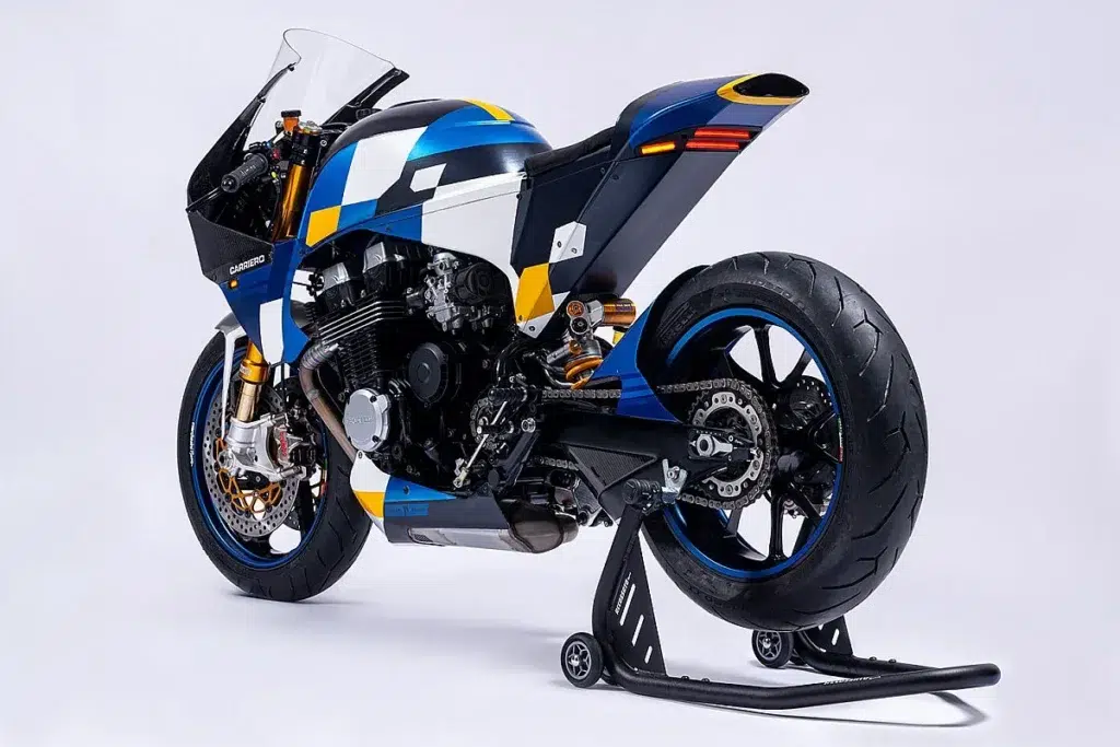 cette vieille honda cb750 de 1991 renaît en supersport moderne ohlins, carbone et moteur poussé à 866 cm³, tu ne reconnaîtras plus ce « pépère » des années 90 8