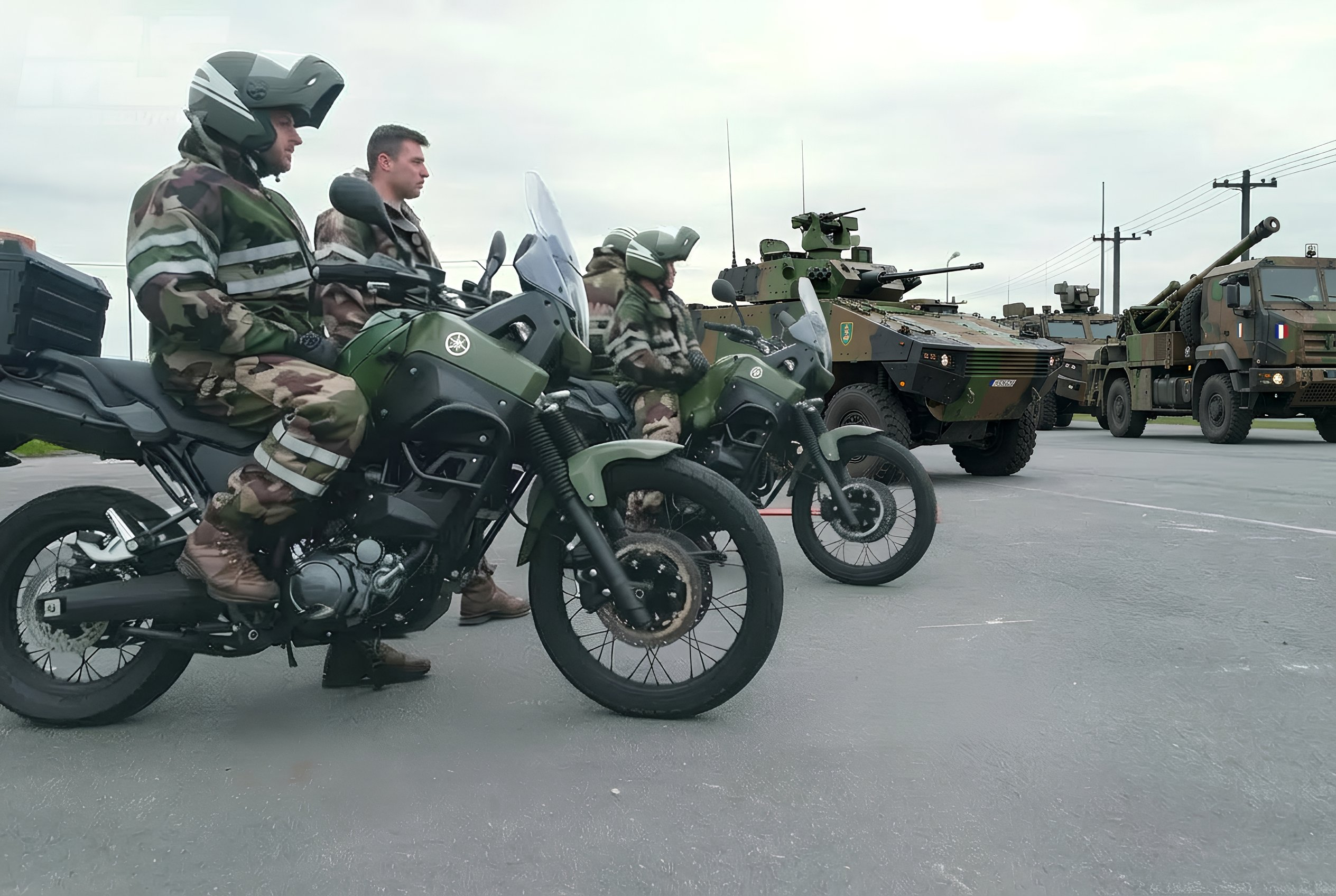 trails thermiques moto militaire