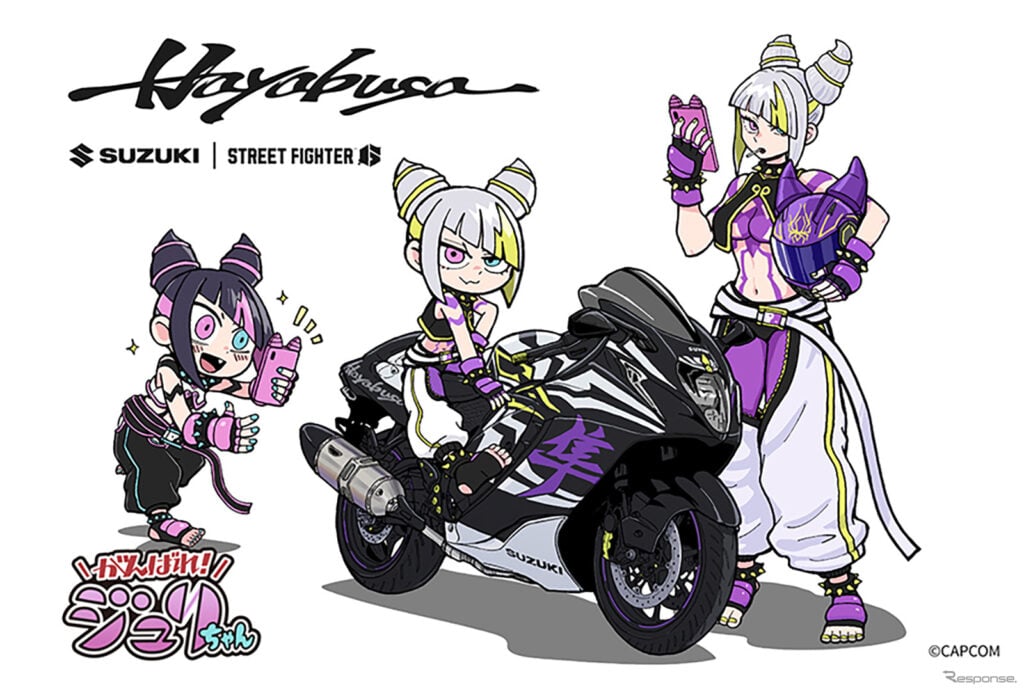 suzuki transforme la hayabusa en arme de street fighter 6 la moto officielle de juri qui va enflammer la capcom cup 12 2