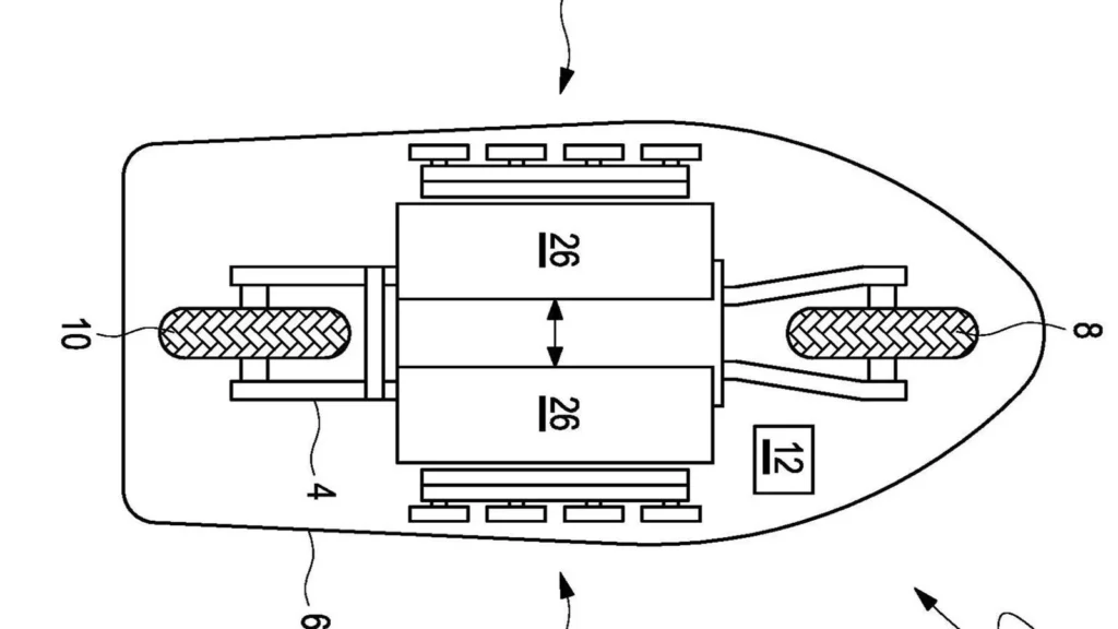 bmw imagine une moto fermée comme une capsule avec huit petites roues pour ne plus tomber à l’arrêt, et c’est sans doute l’idée la plus folle de son histoire récente 3