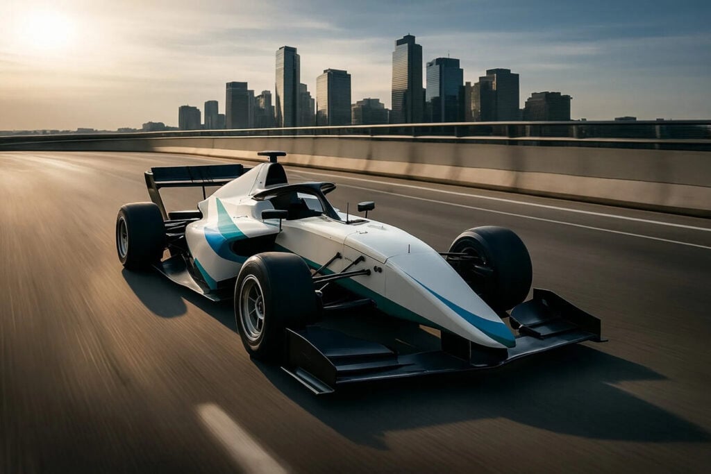 ce faux monoplaces de rue embarque un moteur de suzuki hayabusa et veut offrir les sensations d’une formule 1 sur route, avec 290 ch et un vide juridique en prime 3