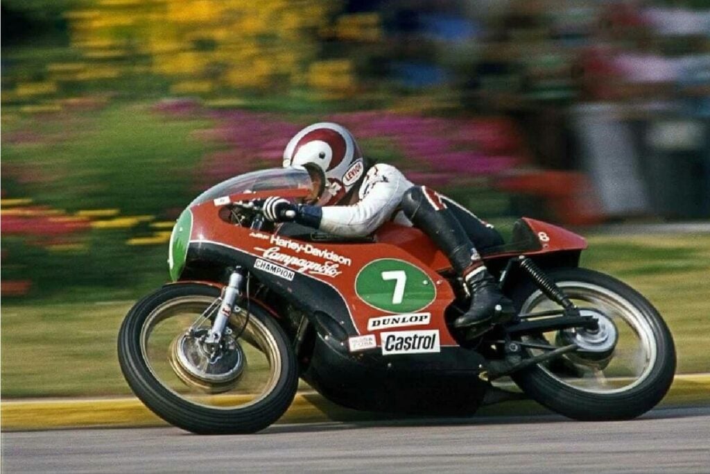 harley davidson a failli tout arrêter après le drame de monza, puis la marque a rebondi pour gagner quatre mondiaux en 250 et 350 cm³ avec walter villa 4