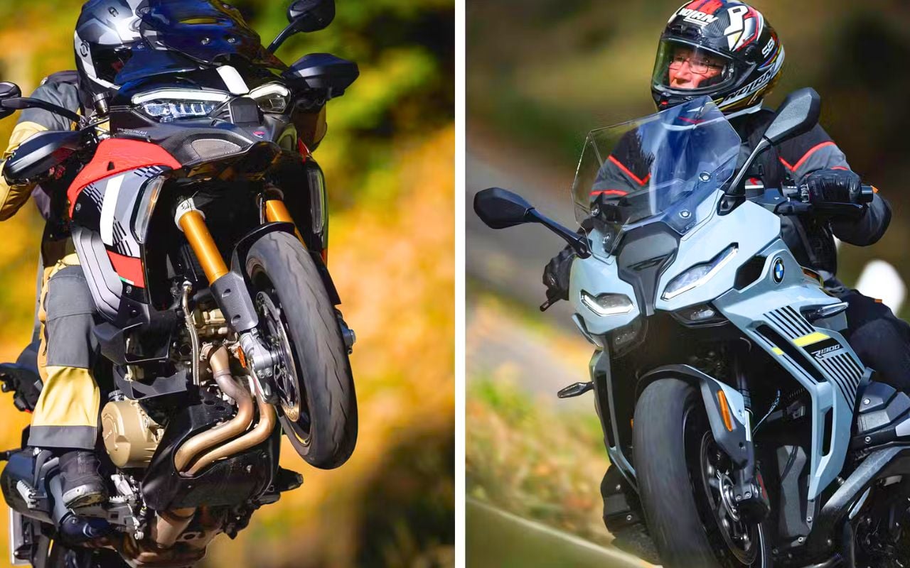 Sur le papier la Ducati écrase la BMW, sur la route l'histoire est plus compliquée