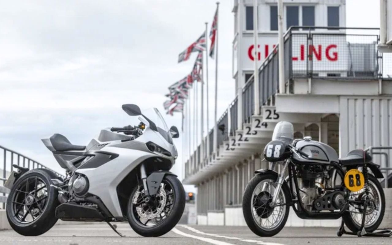 Norton assemble un moteur et un cadre qui ont gagné séparément sur le même circuit