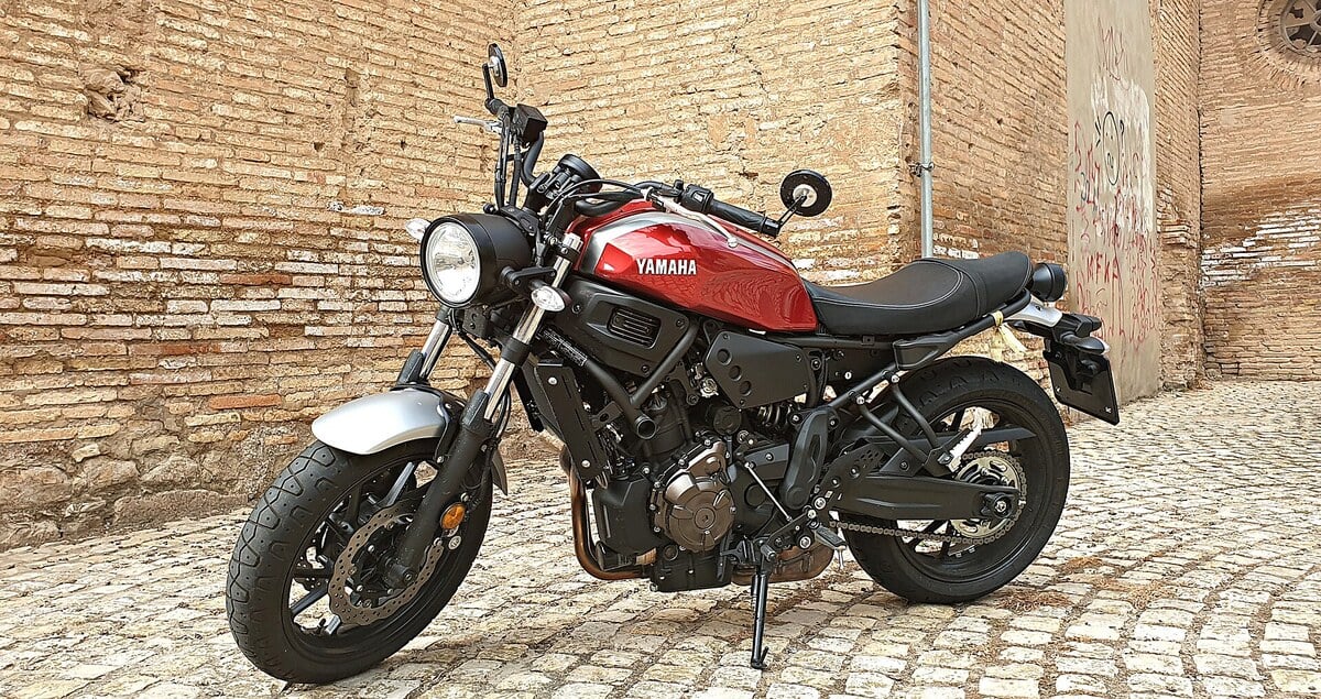 Yamaha XSR 700, une autre candidate typique de la tranche des six ans et 60 000 km. (Photo Txemari (Navarra), CC0, via Wikimedia Commons)