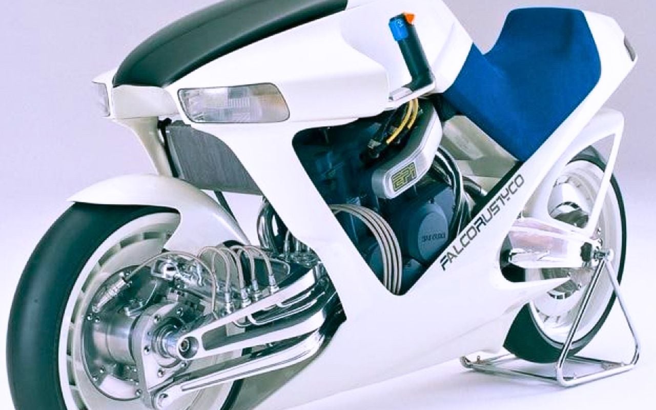 Cette Suzuki n'avait ni chaîne, ni boîte de vitesses, ni fourche